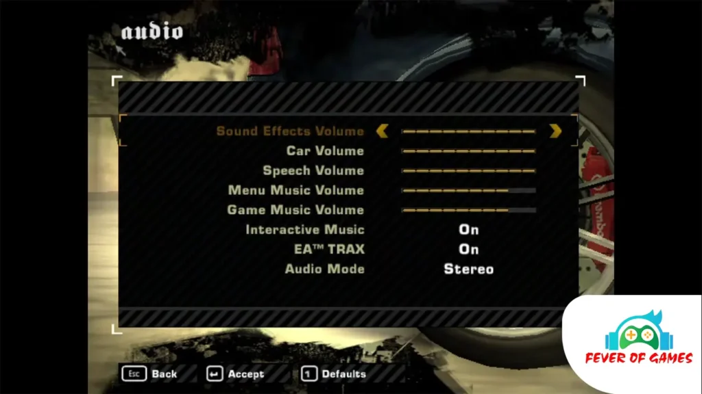 Need for Speed Most Wanted 2005 Sound and Music