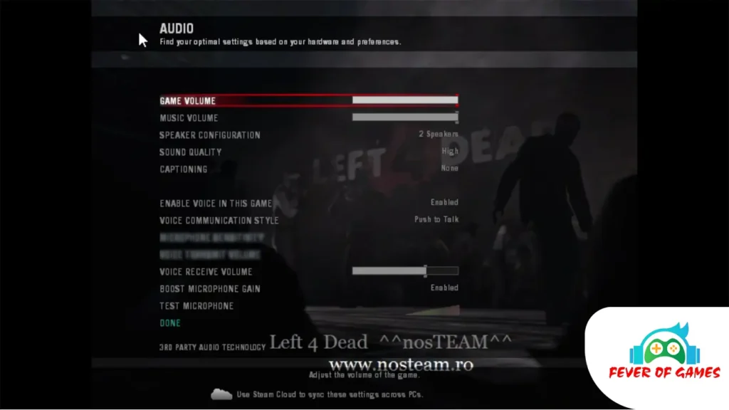 Left 4 Dead Game Sounds and Music