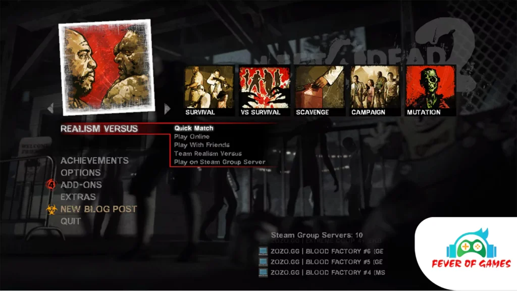 Left 4 Dead 2 Game Modes