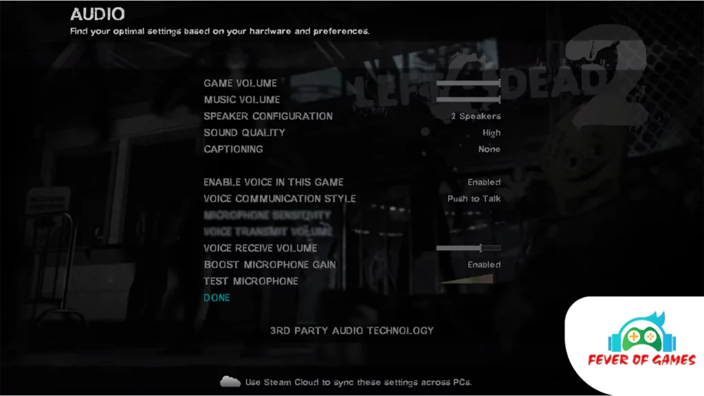 Left 4 Dead 2 Game Sounds and Music