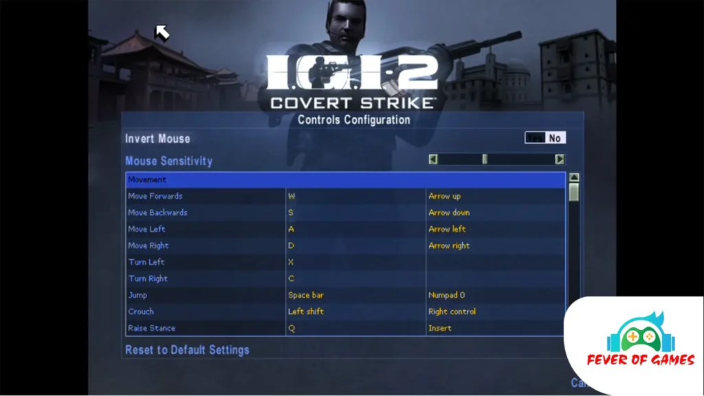 Project IGI 2 Controls