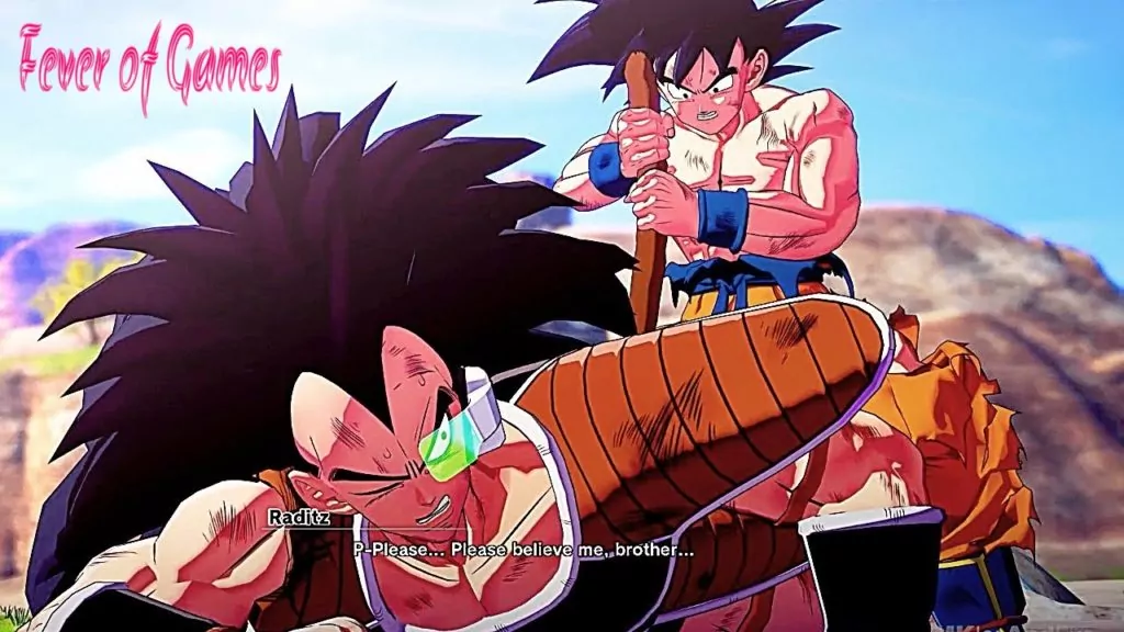 goku vs raditz dbz kakarot
