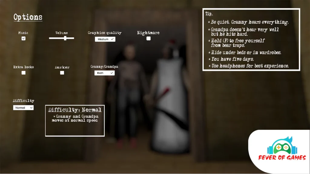 Granny Chapter 2 Game Controls