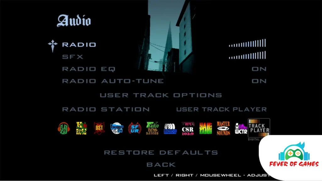 San Andreas Game Sounds and Music